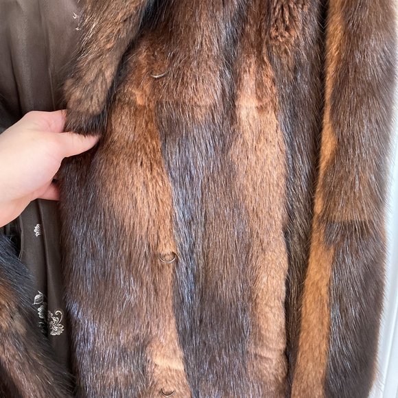 Harry's Furs Toronto - Real Fur Coat Beautiful Condition Size M - Picture 10 of 12